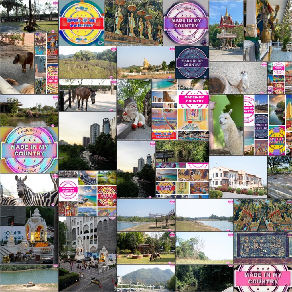 Thailand, officially the Kingdom of Thailand and historically known as Siam (the official name until 1939),[ is a country in Southeast Asia on the Indochinese Peninsula. With a population of almost 66 million, it spans 513,115 square kilometres (198,115 sq mi). Thailand is bordered to the northwest by Myanmar, to the northeast and east by Laos, to the southeast by Cambodia, to the south by the Gulf of Thailand and Malaysia, and to the southwest by the Andaman Sea; it also shares maritime borders with Vietnam to the southeast and Indonesia and India to the southwest. Bangkok is the state capital and largest city.
Around 2000 B.C. people built settlements in the hillsides of Thailand. The first one is thought to be Ben Chiang. Pieces of pottery, tools, and jewelry from 200 B.C. to 300 A.D. have been dug up in this area.
About 90 percent of Thai people are Buddhist and Thai children go to elementary school for six years. Then they may attend high school for another six years, but their families must pay for the education. Boys begin military training in ninth grade.
Food in Thailand is influenced by Chinese and Indian cultures. Most Thai dishes are spicy and many common dishes include hot chilies, lemongrass, basil, ginger, and coconut milk.
Thai farmers cultivate mulberry trees that feed silkworms. The worms create silk, which is made into beautiful silk clothing in Thailand, France, and the United States.
Bangkok is called the Venice of the East because there are 83 canals. As many as 10,000 boats full of fruits, vegetables, and fish crowd the canals and create a floating market.
The city of Bangkok is home to many impressive Buddhist structures featuring gold-layered spires, graceful pagodas, and giant Buddha statues.
Rain falls almost every day between the months of May and September. The moist and humid weather encourages the diverse and abundant wildlife in Thailand.
Lotus flowers are common and the favorite flower in Thailand. Lotus flowers live above the surface, but they are rooted in the mud. There are many flowering trees and shrubs, and fruit trees. In the jungle, one can find carnivorous (meat-eating) plants such as the mysterious insect-eating pitcher plant.
The deep forests are home to tigers, elephants, wild ox, leopards, and the Malayan tapir. The tapir is covered in black fur on the first half of its body and white fur to the rear. Cobras and crocodiles are also found in Thailand.
MadeinMycountry Thailand ประเทศไทย
MadeinMycountry is a global platform that celebrates and supports local history, culture, art, and nature conservation efforts. For two decades, we have been sponsoring local museums, cultural organizations, travel destinations, historical sites and various cultural events around the world.
#MadeinMycountry,#Thailand,#Thai,#Asia,#Bangkok,#MadeinMycountryNET,#MadeinMycountryCulture,#MadeinMycountryArt,#MadeinMycountryHistory,#History,#Culture,#Art,#Nature,#MadeinMycountryNature,#MadeinMycountrySponsorships,#MadeinMycountryWorld,#MadeinMycountryIntl,#Global,#Worldwide,#Nature,#Travel,#Tradition,#MadeinMycountryWorldWide,#NFT,#DigitalCurrency,#MadeinMycountryThailand,#MadeinMycountryThai,#ประเทศไทย
MadeinMycountry ครอบคลุมทั่วโลก!!
ยินดีต้อนรับสู่ MadeinMycountry!
ร่วมเฉลิมฉลองและสนับสนุนวัฒนธรรมท้องถิ่นกับ MadeinMycountry